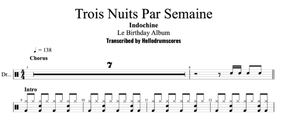 Trois Nuits Par Semaine Hellodrumscores