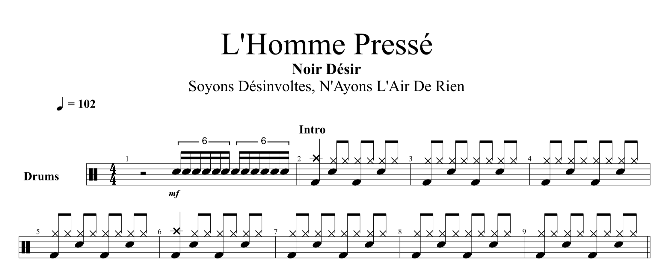L Homme Press Hellodrumscores