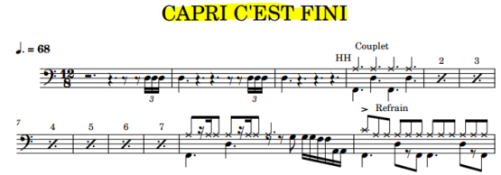 CAPRI C'EST FINI - Hervé Vilard