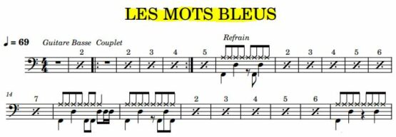 LES MOTS BLEUS - Christophe
