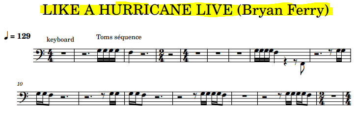 Capture Like a hurricane Live