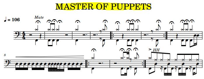 Capture Master of Puppets