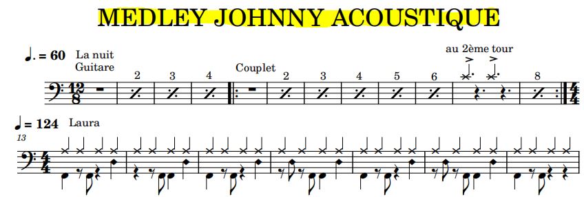 Capture Medley Johnny acoustique