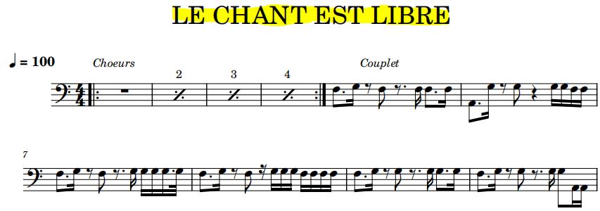 Capture Le chant est libre