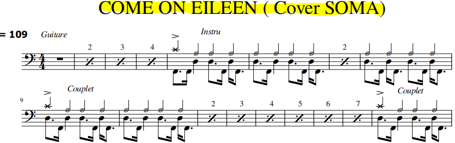 Capture Come on Eileen (Cover Soma)