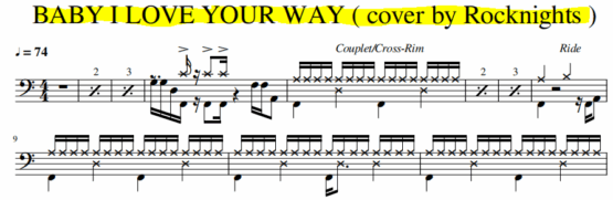 BABY I LOVE YOUR WAY - Cover by Rocknights
