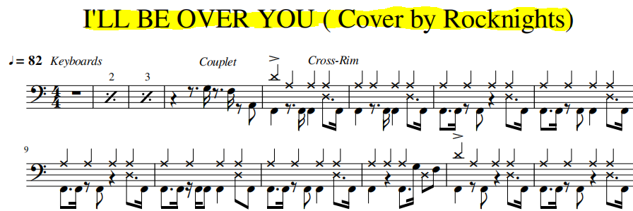 Capture I'll be over you (cover by Rocknights )