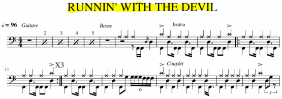 RUNNIN' WITH THE DEVIL - Van Halen