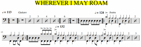 WHEREVER I MAY ROAM - Metallica