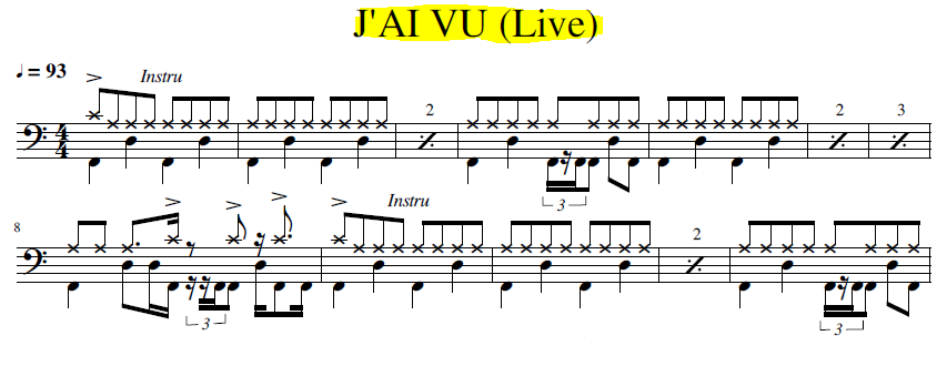 Capture J'ai vu ( version Live )